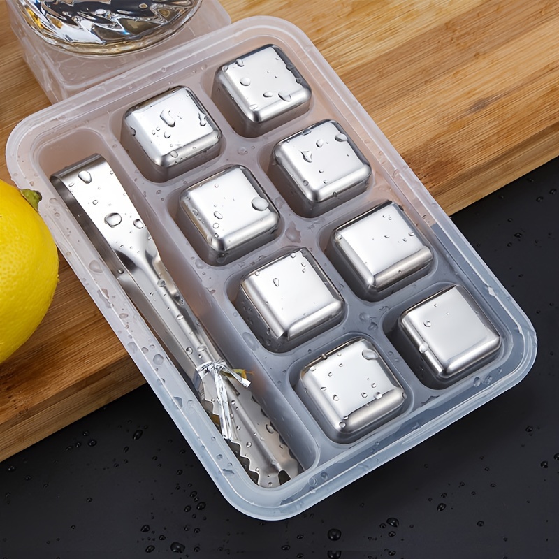 Wine Whiskey Beer - Whiskey Chilling Stones Stainless Steel Reusable