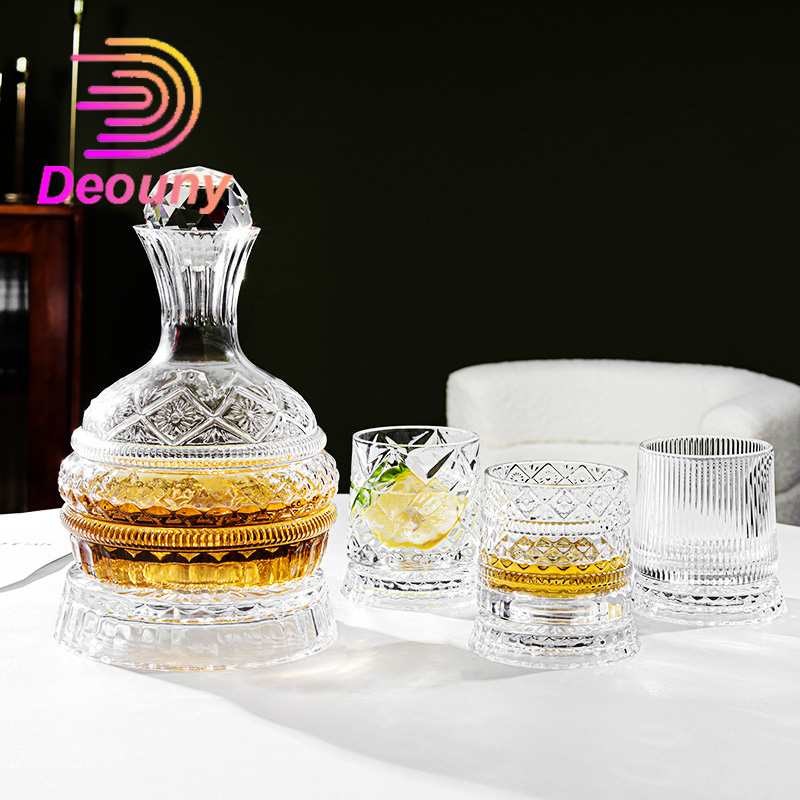 Wine Whiskey Beer - DEOUNY European Star Diamond Rotating Wine