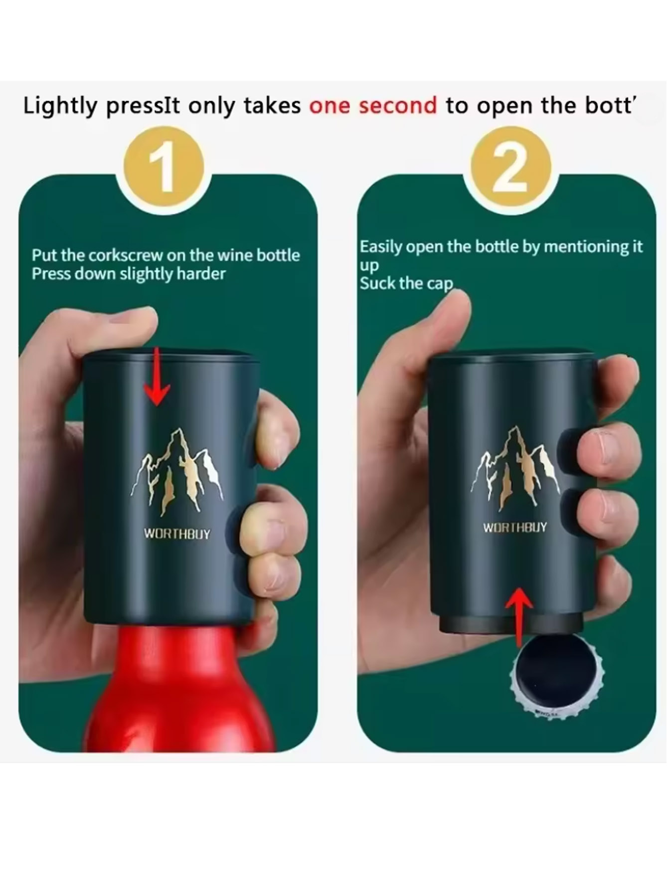 Wine Beer Bottle - 1Pcs Automatic Beer Bottle Opener Stainless