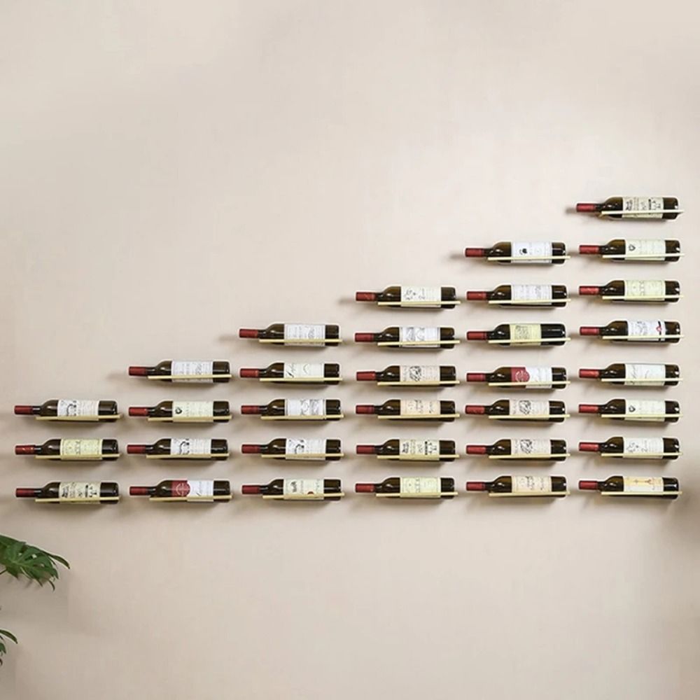 Wine Rack Wall Mount - Wall Decor Metal Wine Rack Wall