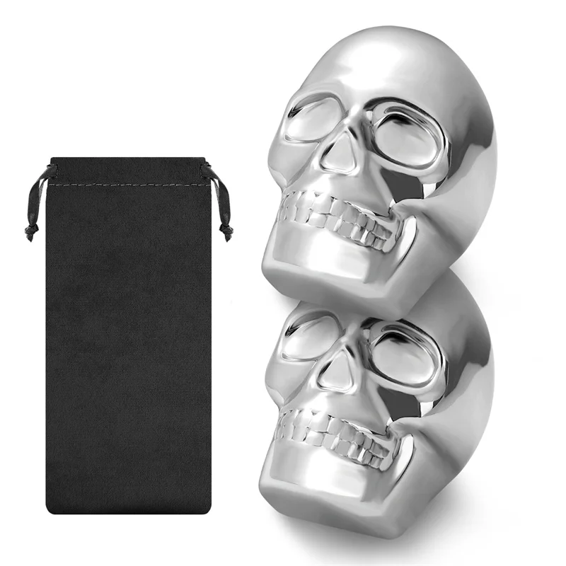 Reusable 2 Skeleton Head Whisk - đánh giá và giá Wine Whiskey Beer