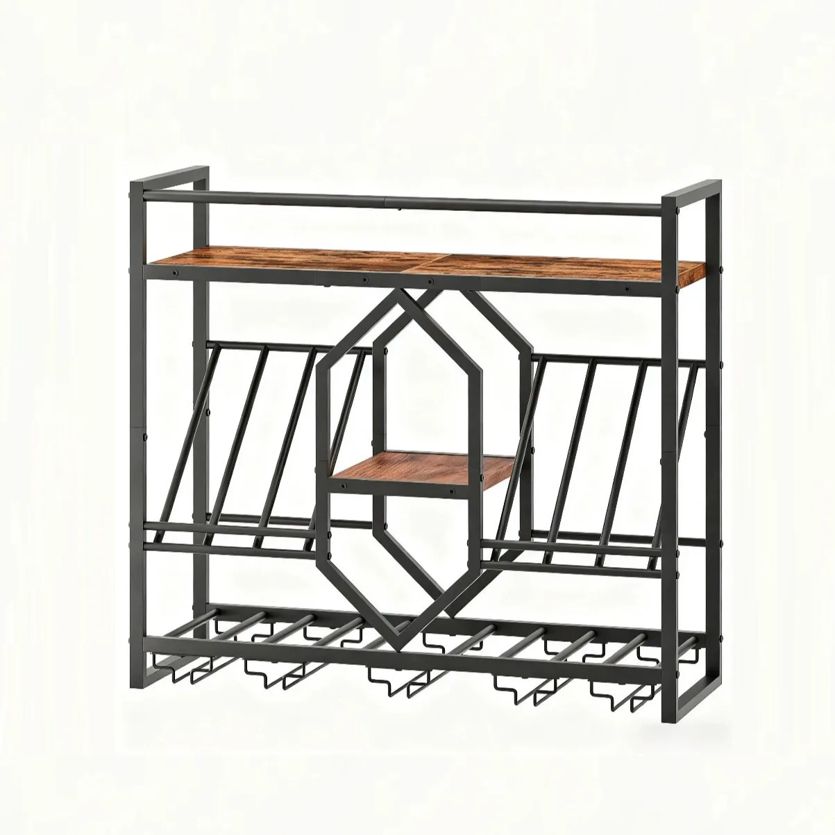 Wrought iron bar wine rack, wa - đánh giá và giá Wine Rack Wall Mount