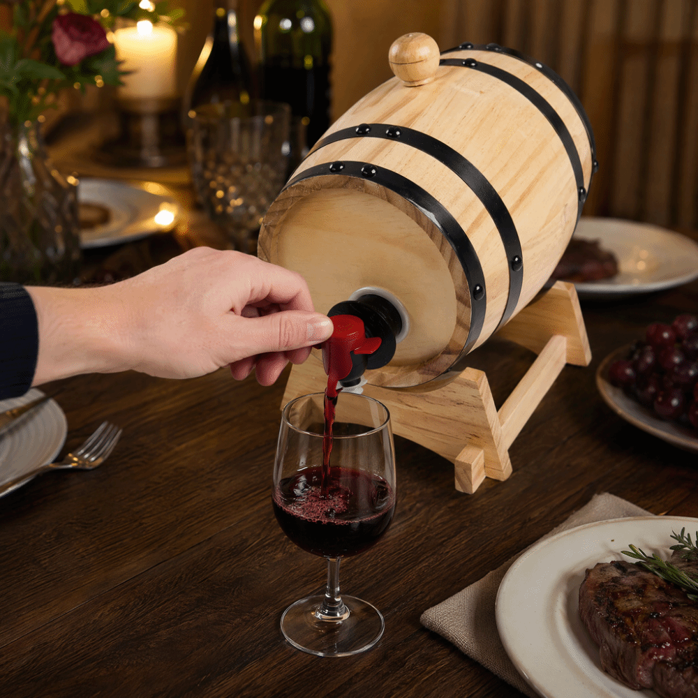 7 piece Vintage Pine Wood Wine - đánh giá và giá Wine Whiskey Beer