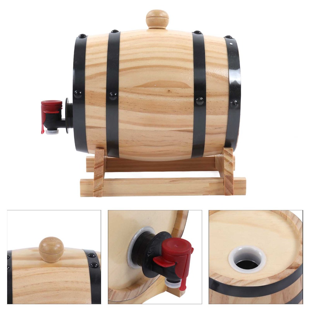 7 piece Vintage Pine Wood Wine - đánh giá và giá Wine Whiskey Beer