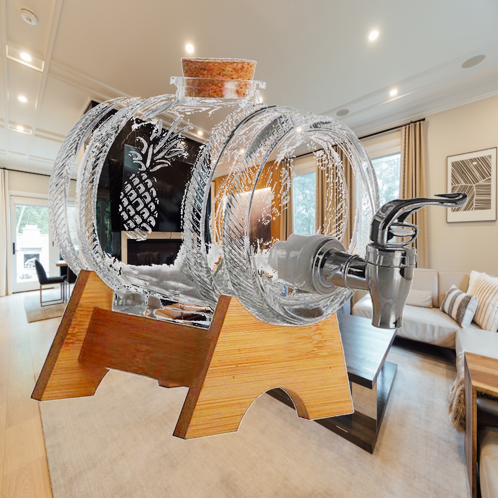 Premium Glass Barrel Dispenser - đánh giá và giá Wine Beer And Spirit