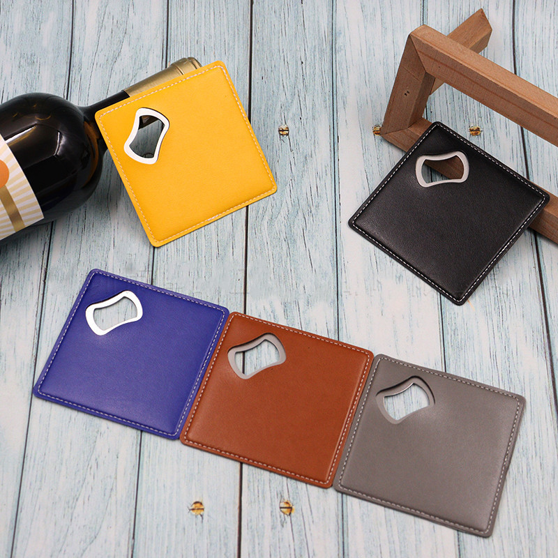 100Pcs PU Leather Custom Compa - đánh giá và giá Wine Beer Logo