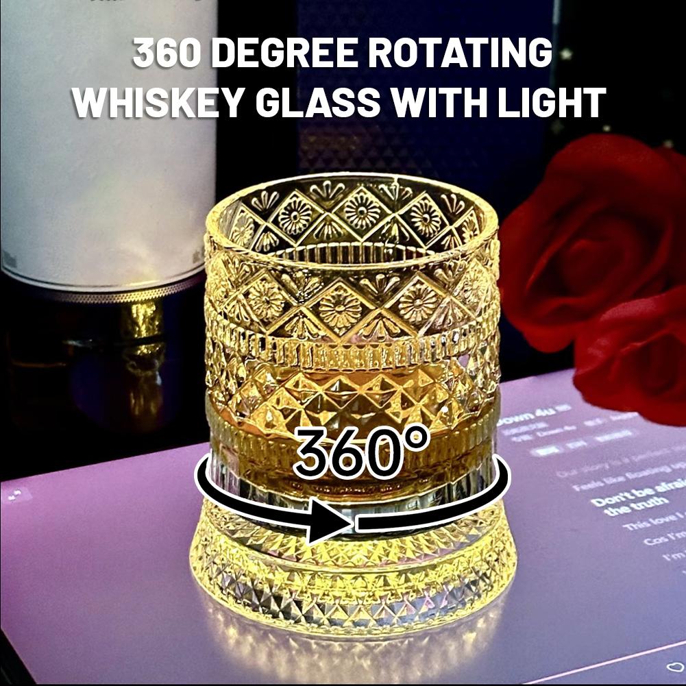 Rotating Whiskey Glass Creativ - đánh giá và giá Wine Whiskey Beer