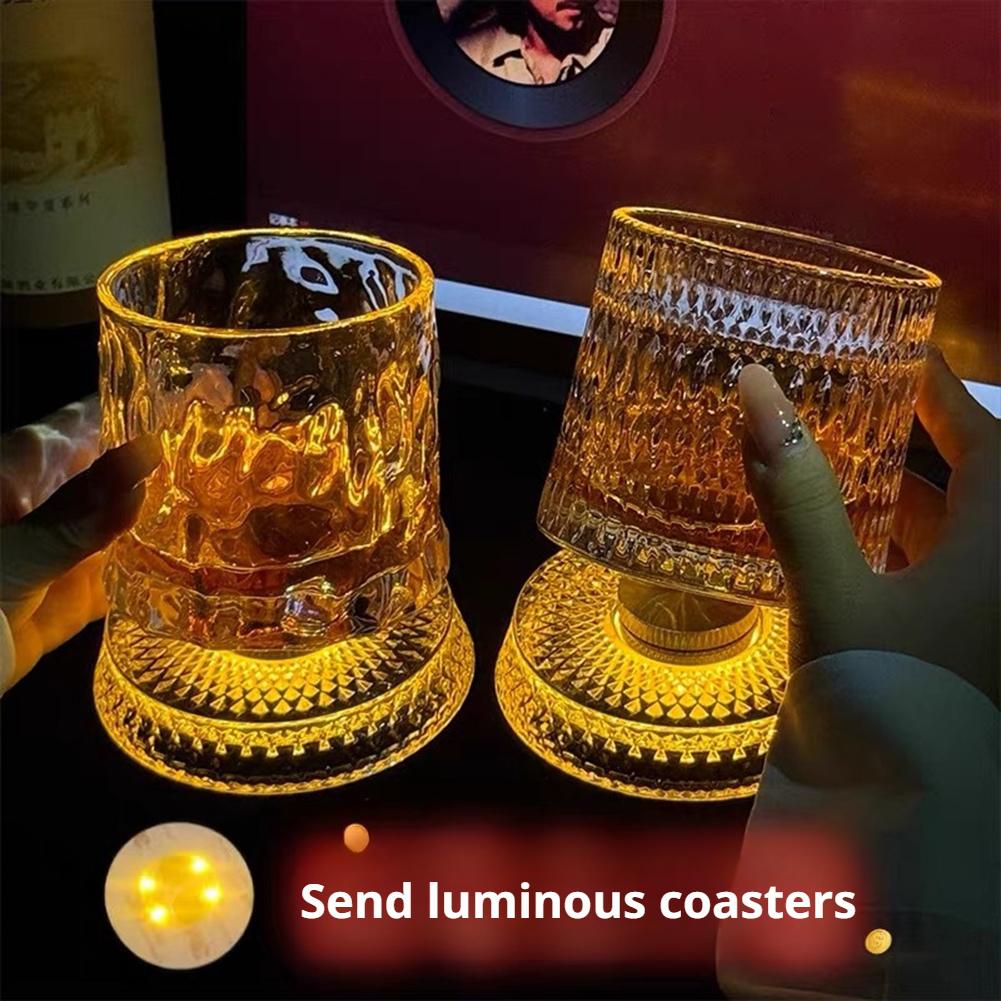 Rotating Whiskey Glass Creativ - đánh giá và giá Wine Whiskey Beer
