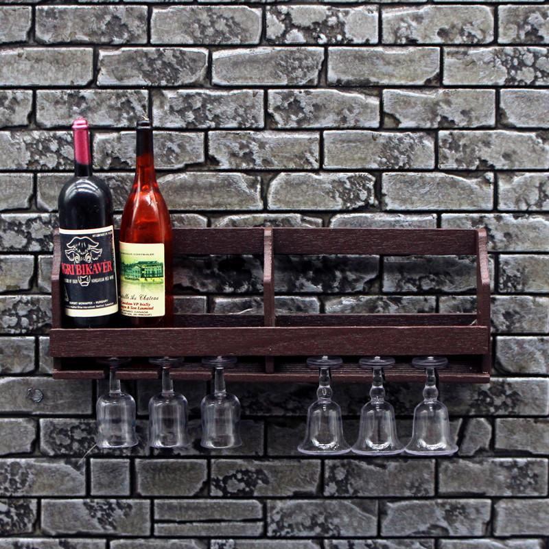 1 Set Dollhouse Simulation Wal - đánh giá và giá Wine Rack Wall Mount