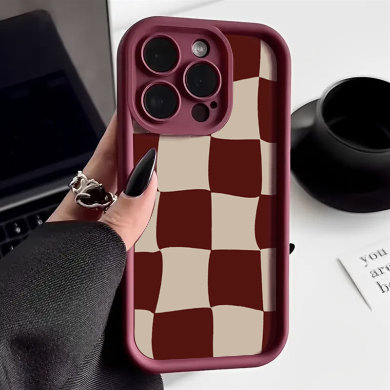 Wine Red Deform Grid Pattern P - đánh giá và giá Wine & Beer Packages