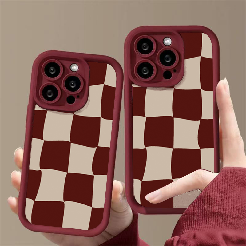 Wine Red Deform Grid Pattern P - đánh giá và giá Wine & Beer Packages