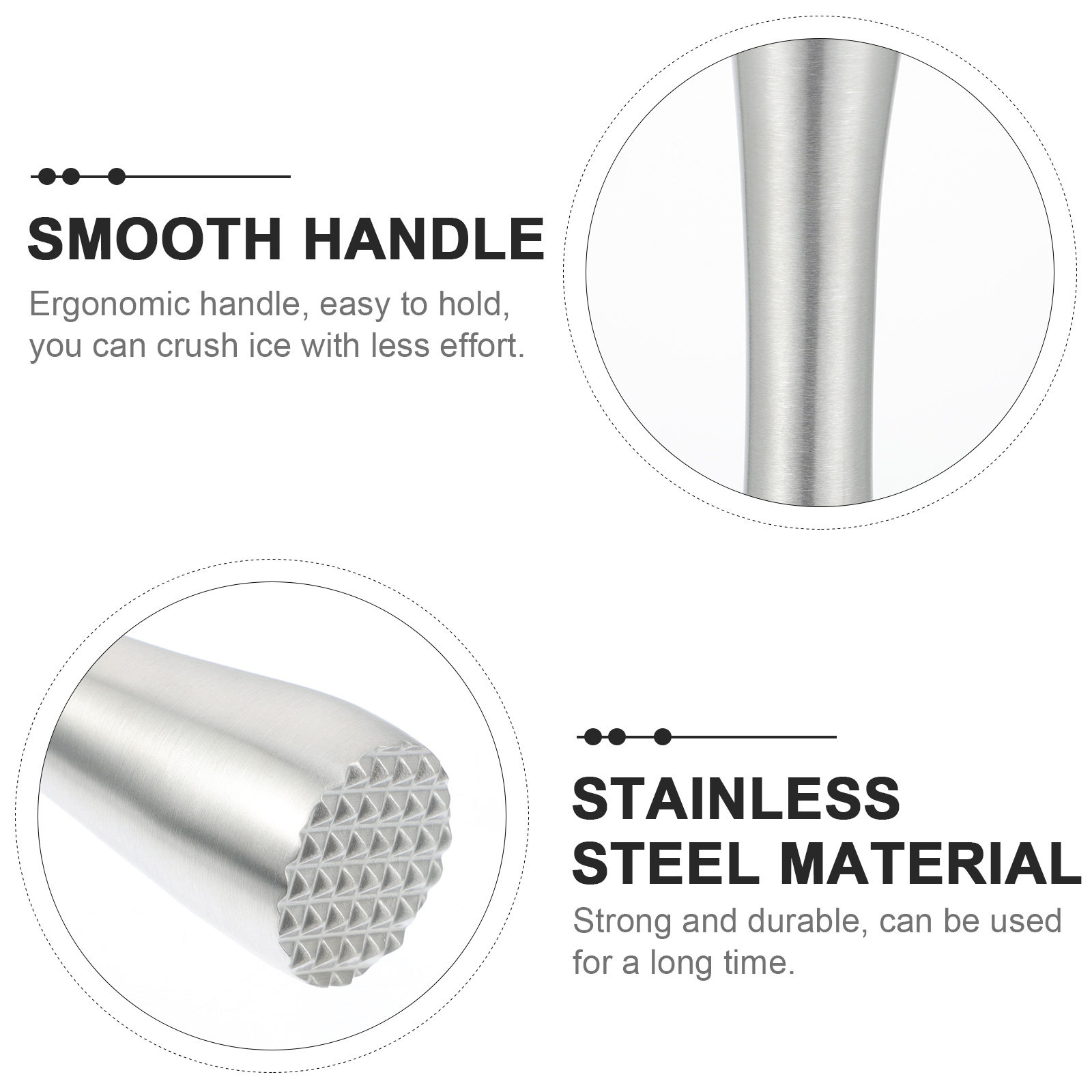 Professional Stainless Steel I - đánh giá và giá Muddler Cocktail Bar