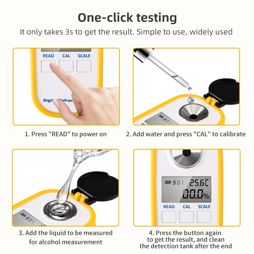 Digital Alcohol Refractometer  - đánh giá và giá Wine Beer And Spirit