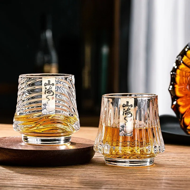 Glass Whiskey Cup Set Shanhai  - đánh giá và giá Wine Whiskey Beer