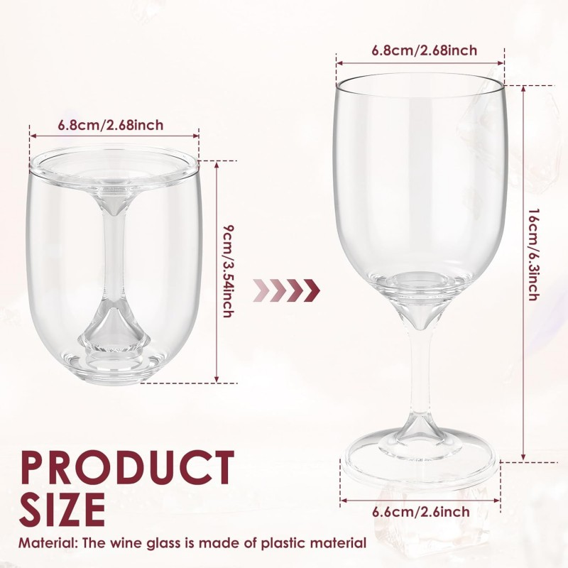Folding Wine Glass Transparent - đánh giá và giá Wine & Beer Packages