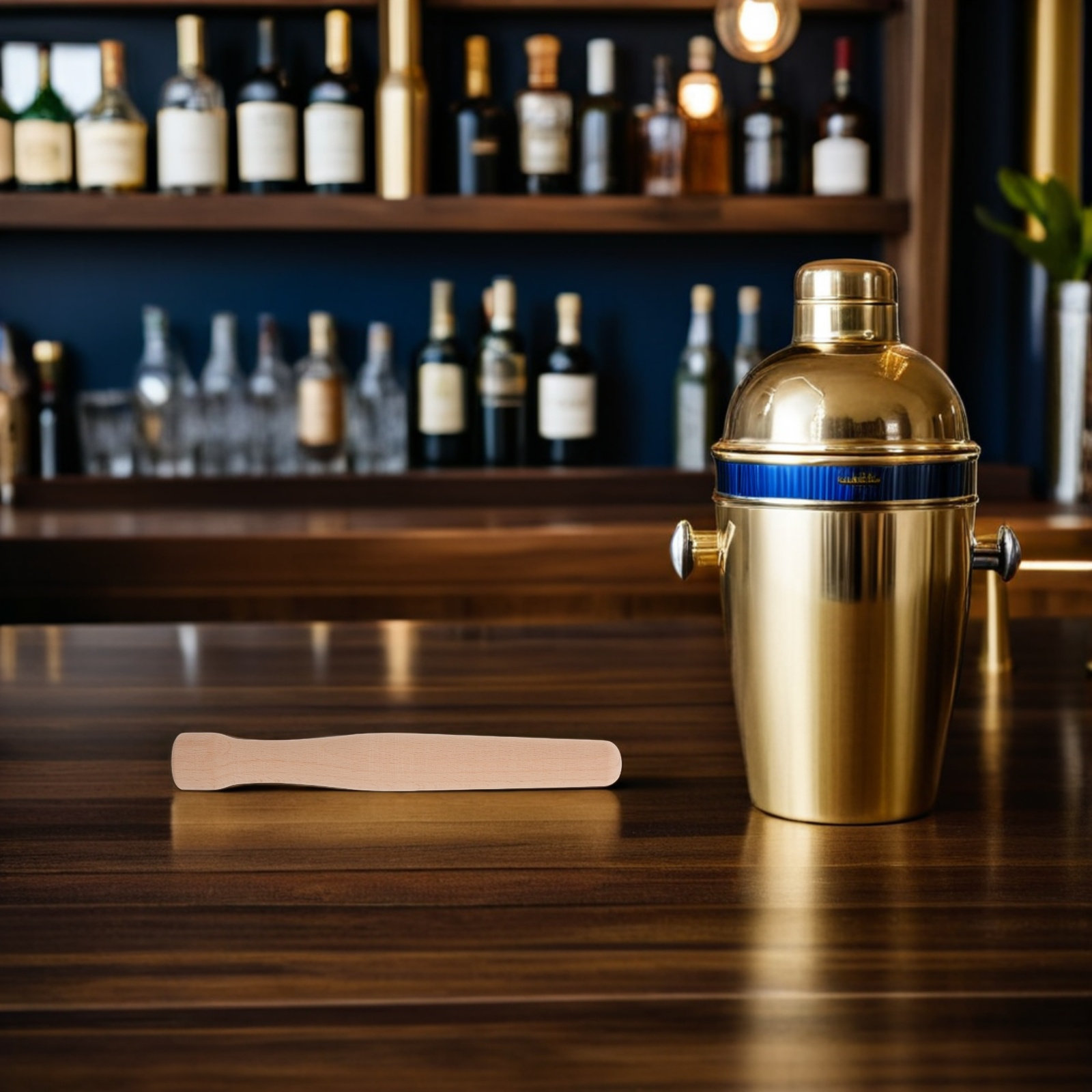 Wooden Cocktail Muddler Ice Cr - đánh giá và giá Muddler Cocktail Bar