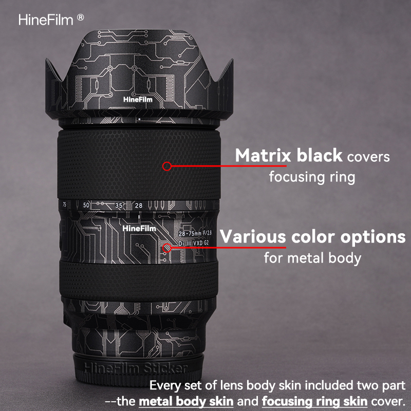 Hinefilm Skin for Tamron 28 75 - đánh giá và giá Wine Xd
