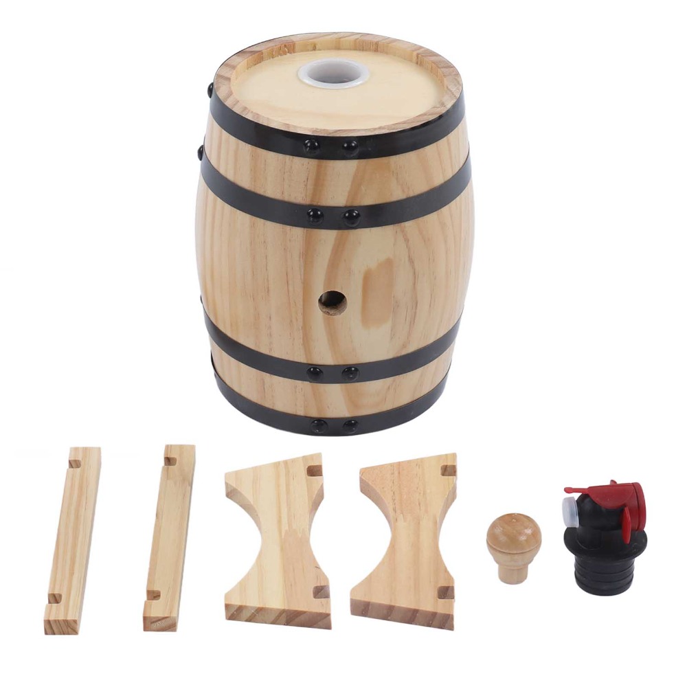 7 piece Vintage Pine Wood Wine - đánh giá và giá Wine Whiskey Beer