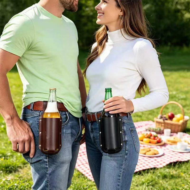 [J] 1Pcs Leather Beer Can Bott - đánh giá và giá Wine Beer Bottle