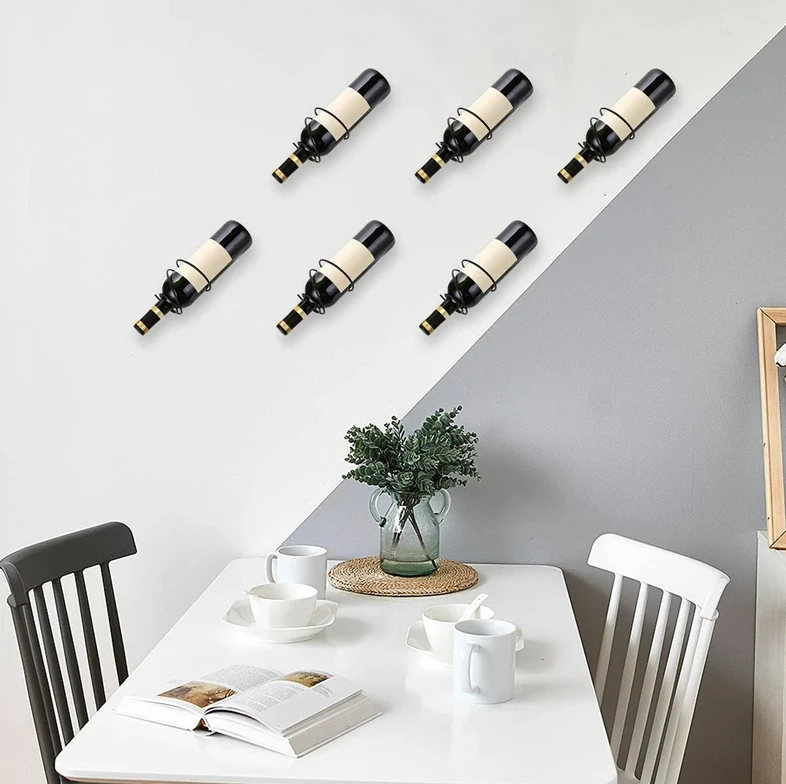 Pack Of 6 Wall Mounted Wine Ra - đánh giá và giá Wine Rack Wall Mount