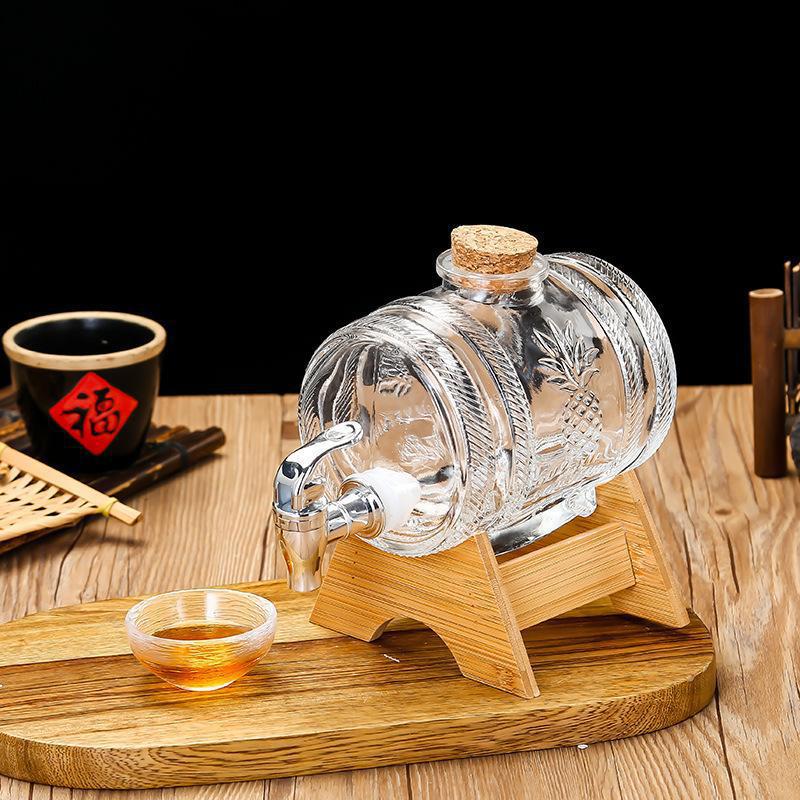 1L Glass Whiskey Barrel Wine B - đánh giá và giá Wine Whiskey Beer