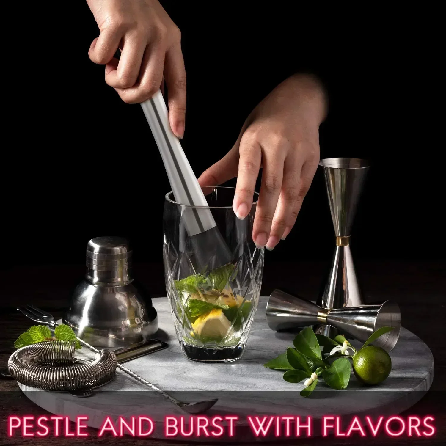 Stainless Steel Cocktail Muddl - đánh giá và giá Muddler Cocktail Bar