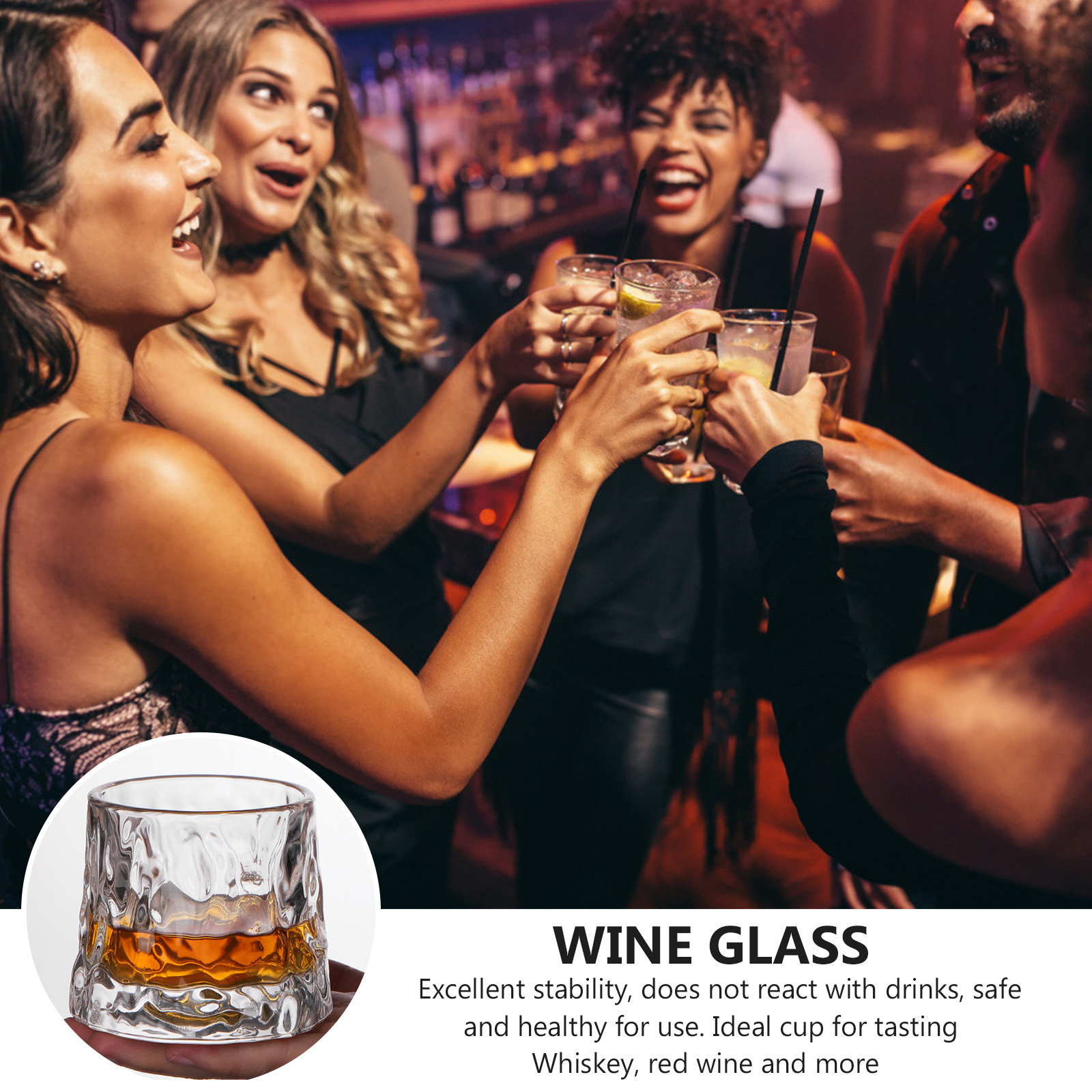 1Pcs Hammered Wine Glass Cup P - đánh giá và giá Wine Whiskey Beer